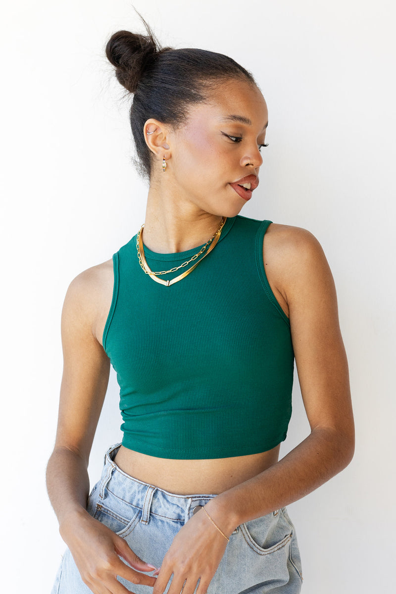 mode, kylie crop tank