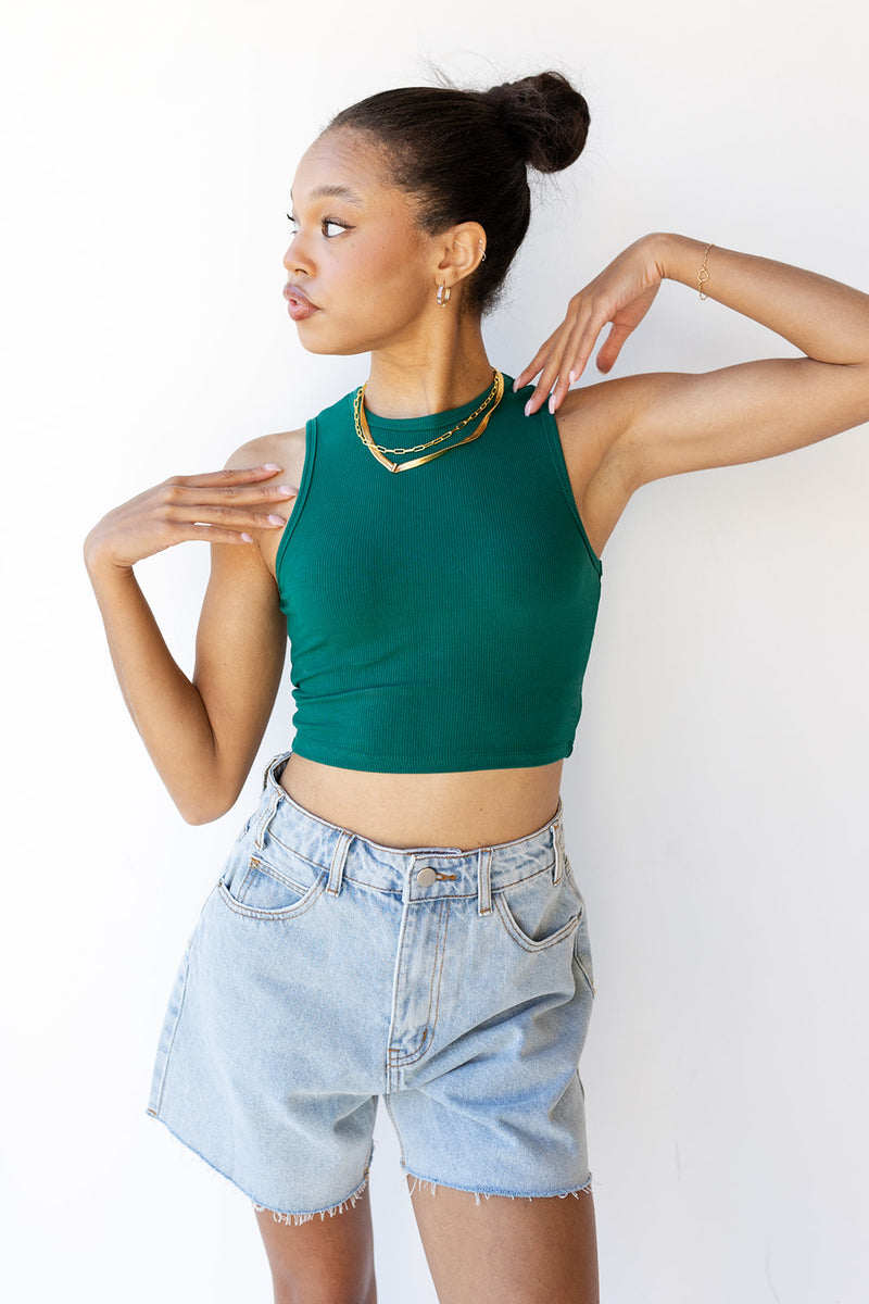 mode, kylie crop tank