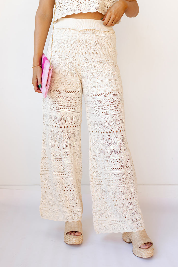 mode, margo crochet pants
