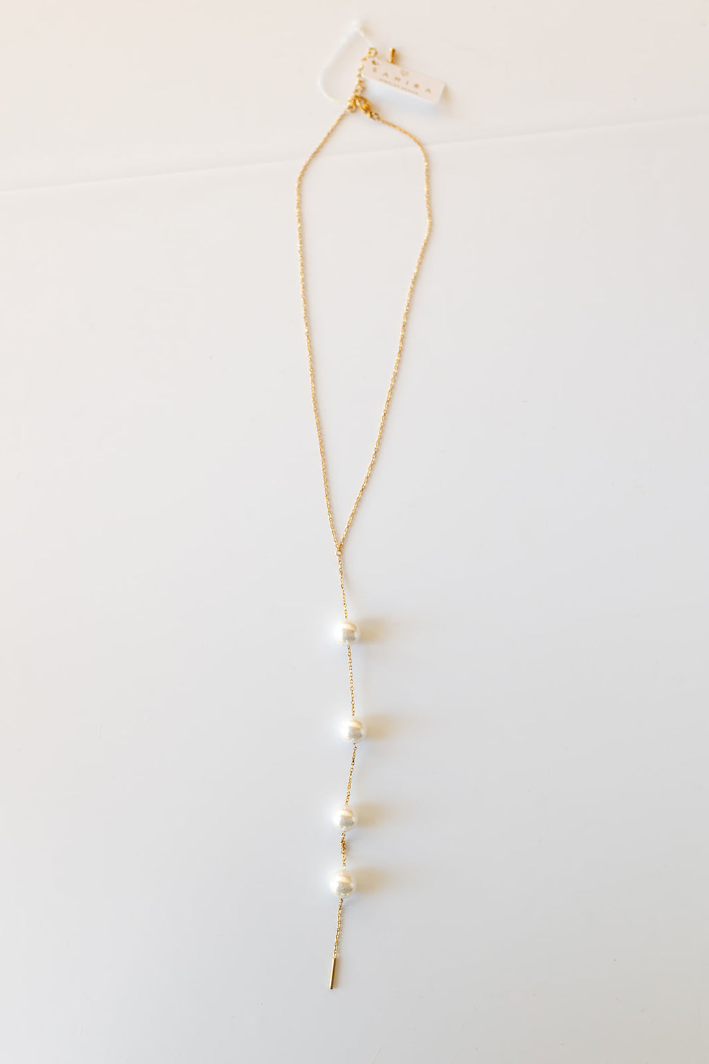 mode, cindy pearl lariat