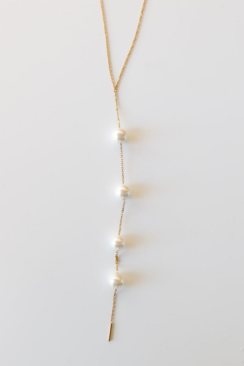mode, cindy pearl lariat