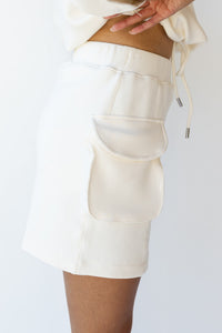 mode, mariah mini cargo skort