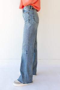 mode, far out high rise jeans