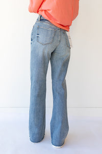 mode, far out high rise jeans