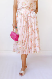 mode, kinley floral skirt