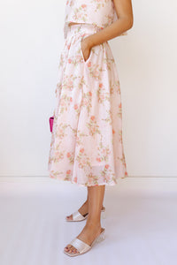 mode, kinley floral skirt
