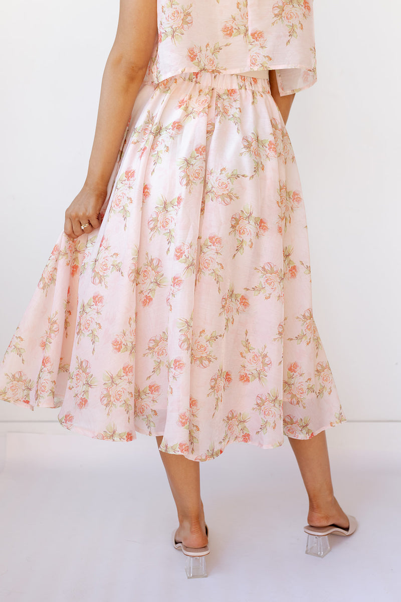 kinley floral skirt