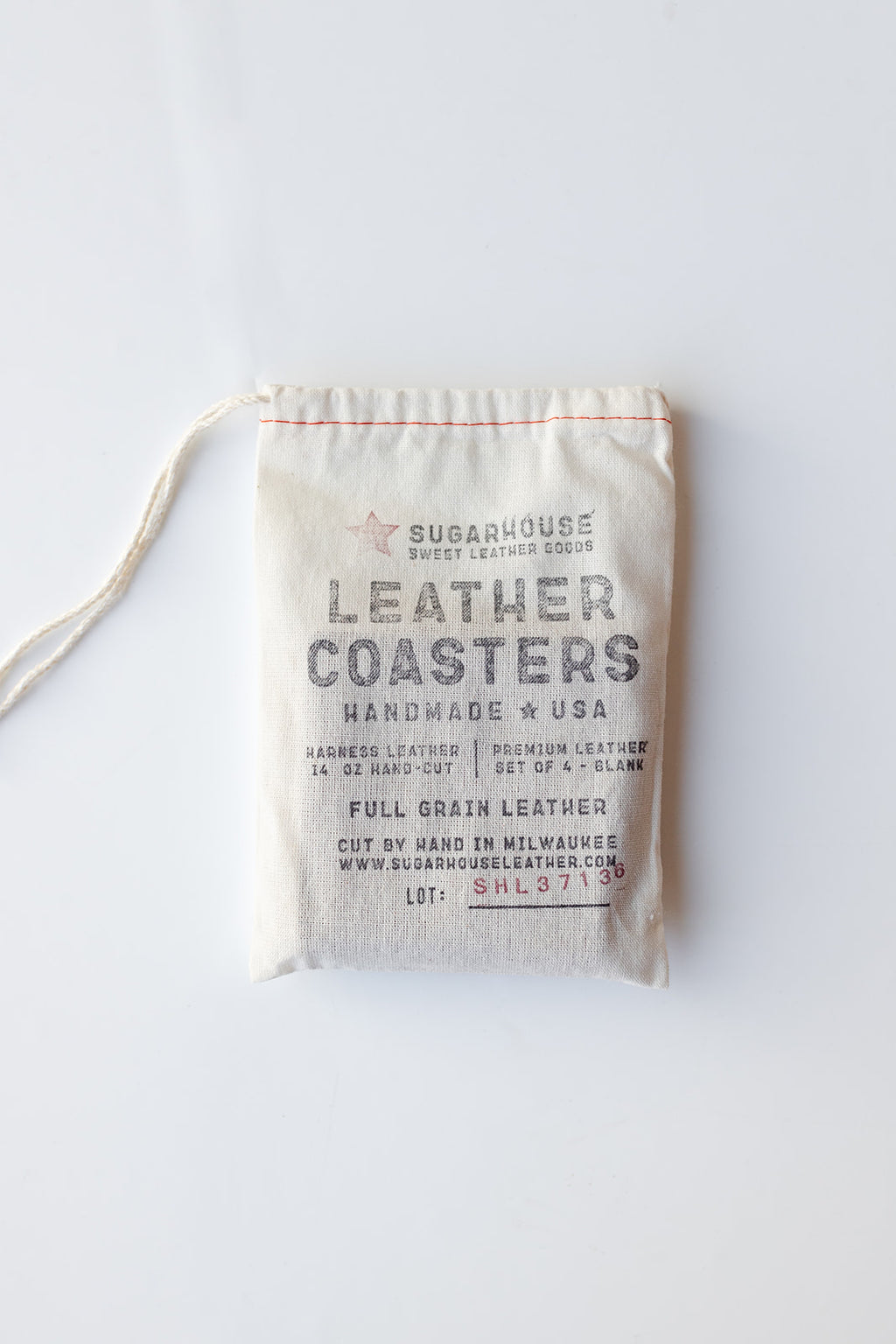 mode, leather coaster set of 4