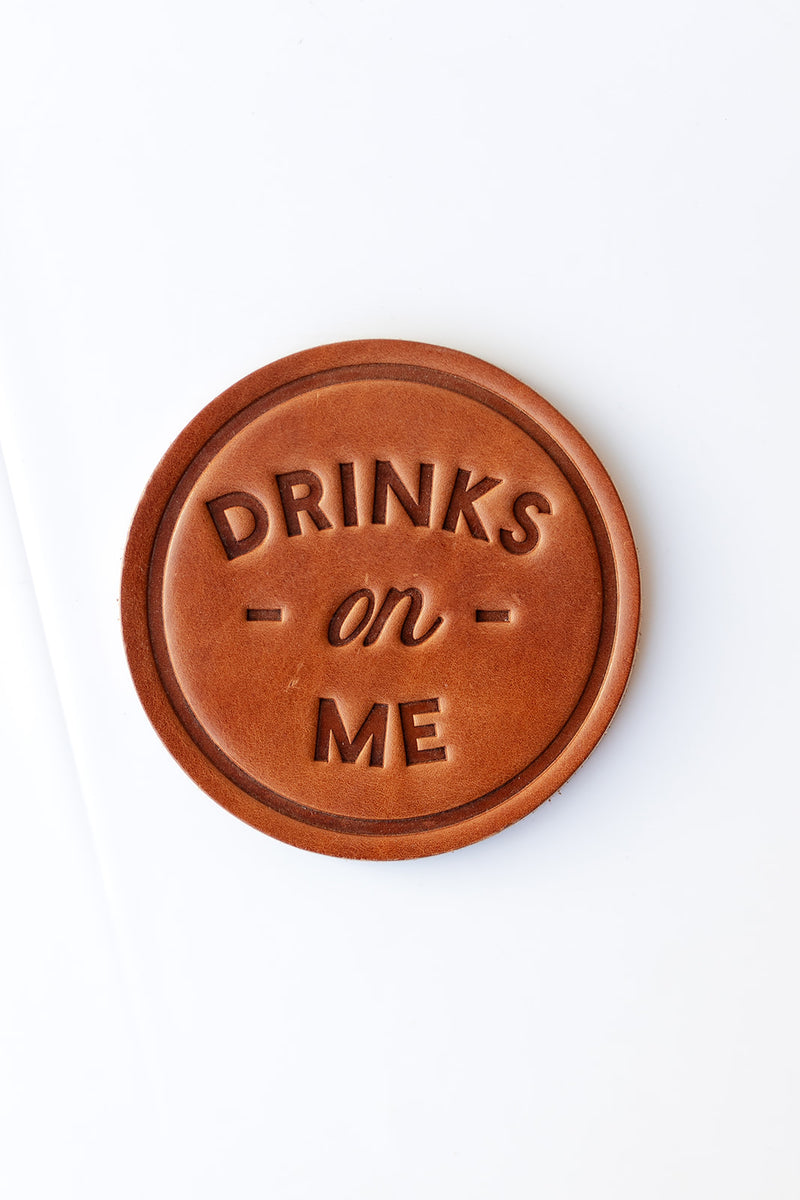 mode, leather coaster
