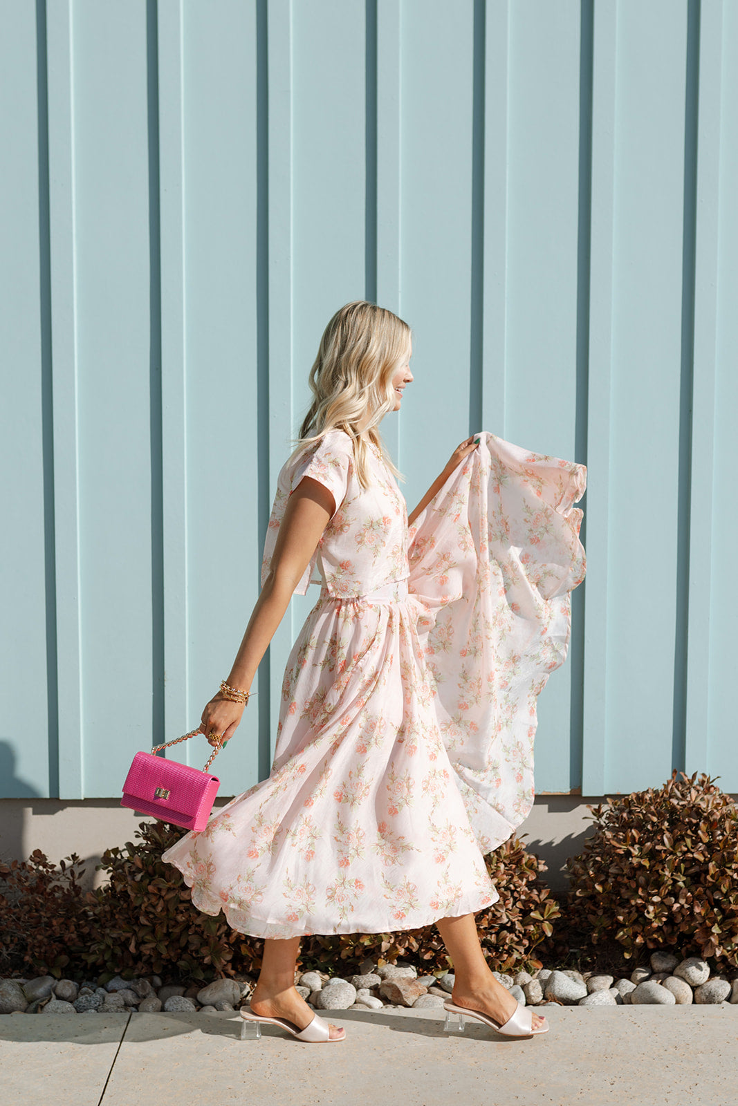 mode, kinley floral skirt