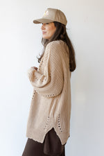 mode, camila chunky cardigan