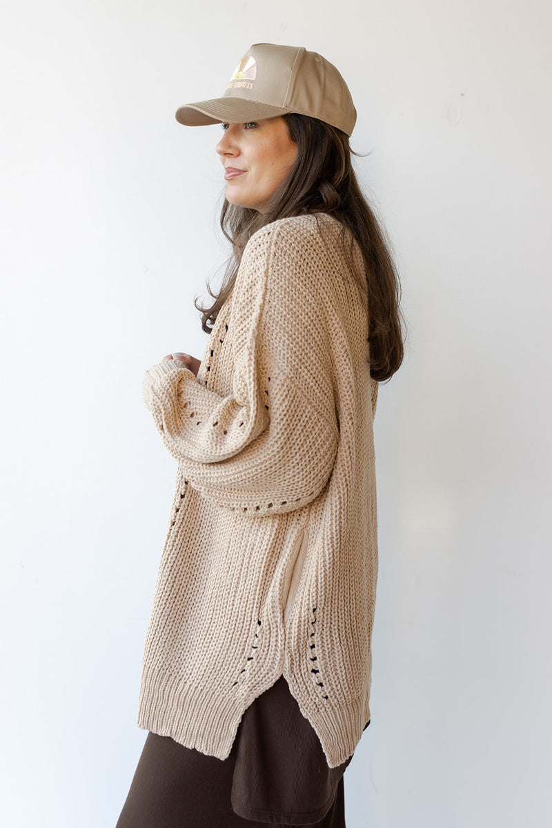 mode, camila chunky cardigan
