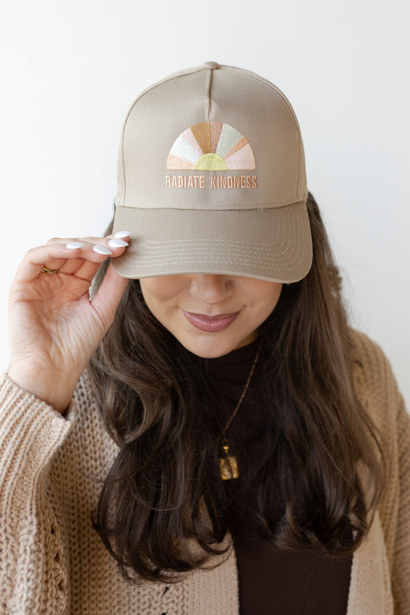 mode, radiate kindness baseball hat