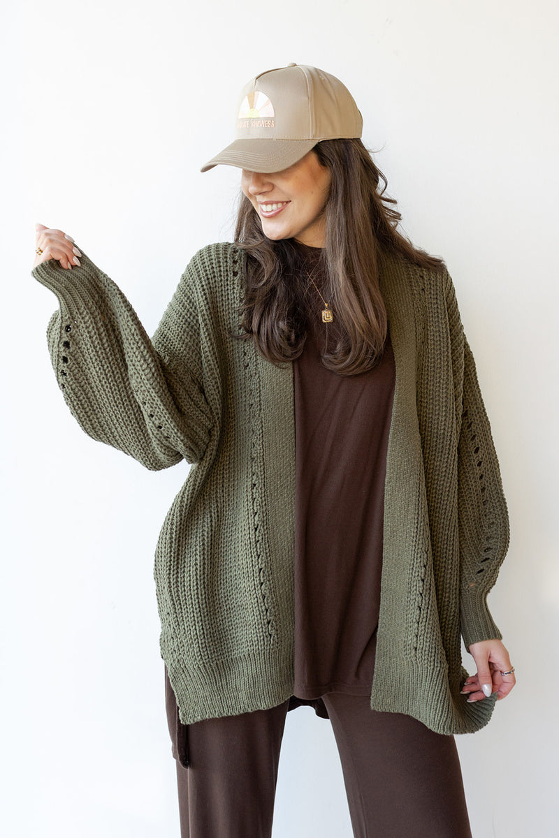 mode, camila chunky cardigan