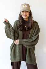 mode, camila chunky cardigan