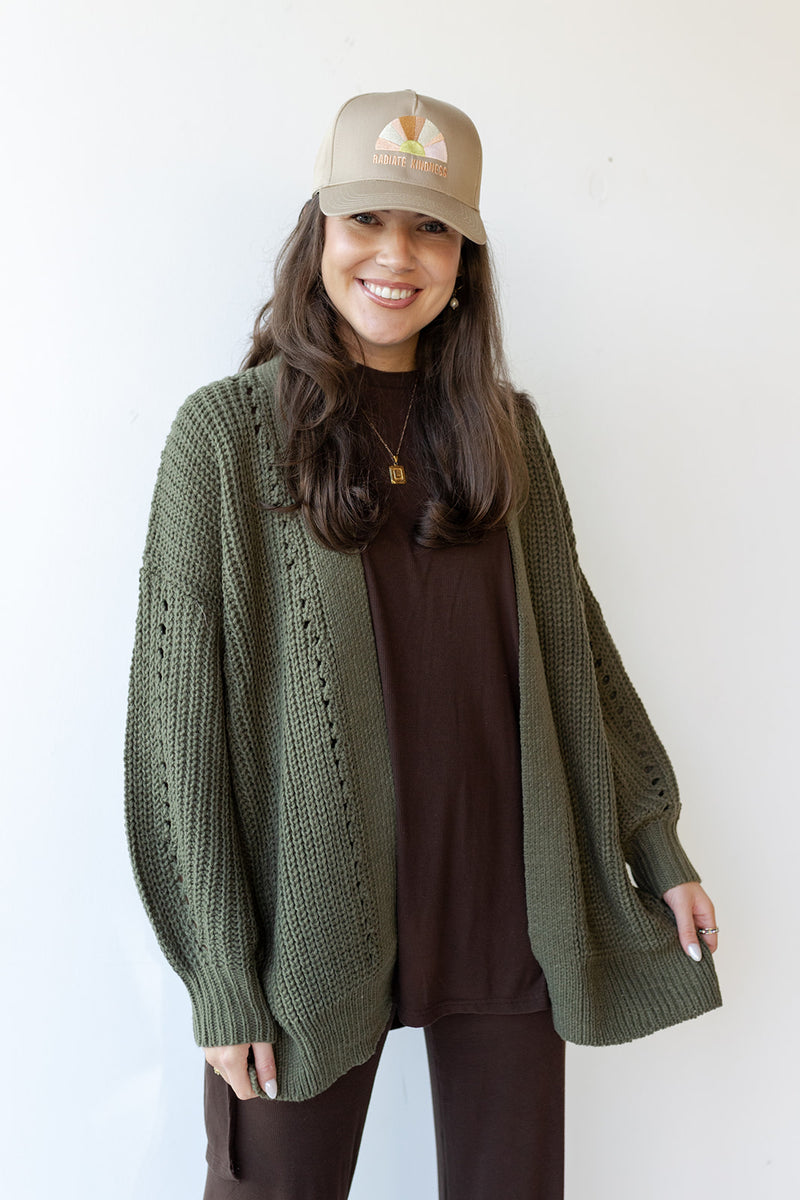 mode, camila chunky cardigan