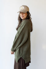 mode, camila chunky cardigan