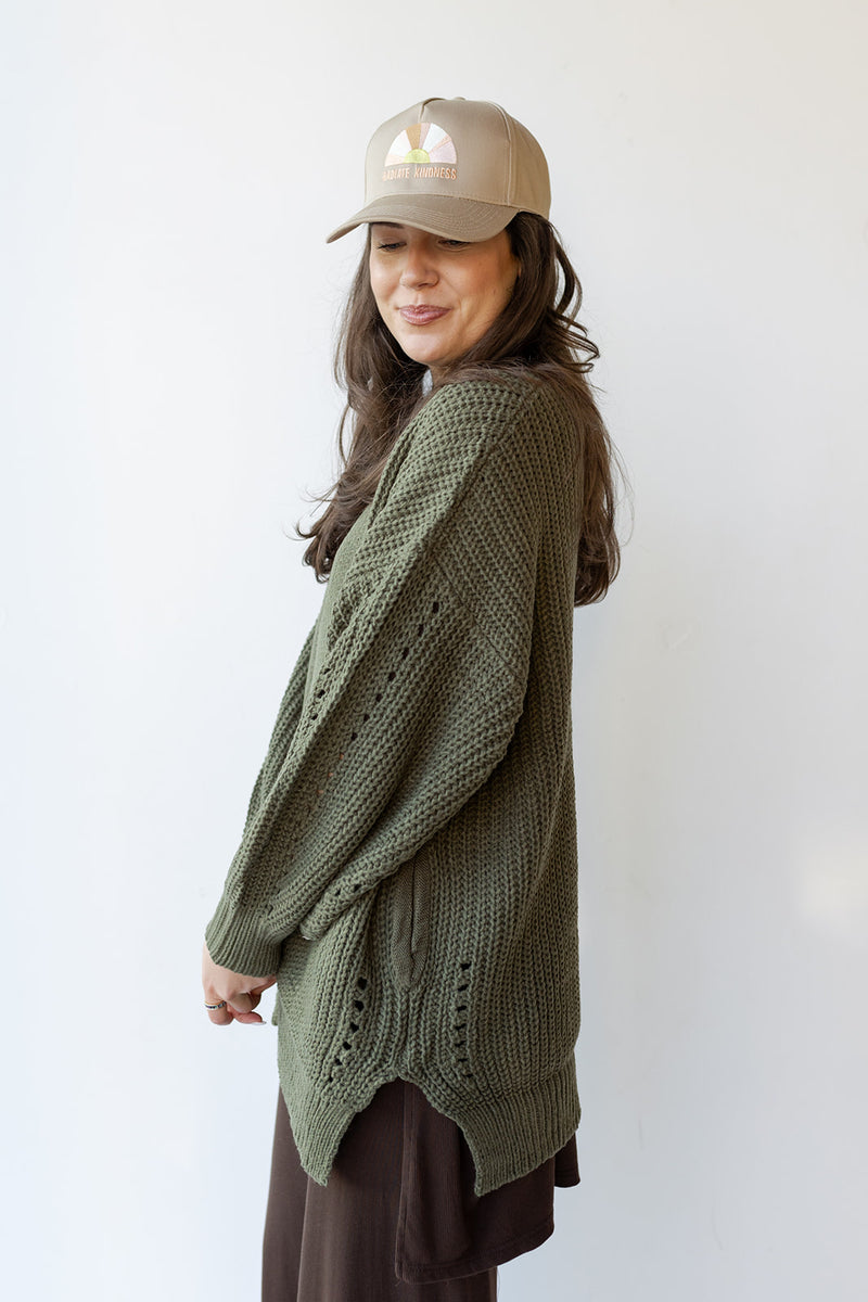 mode, camila chunky cardigan