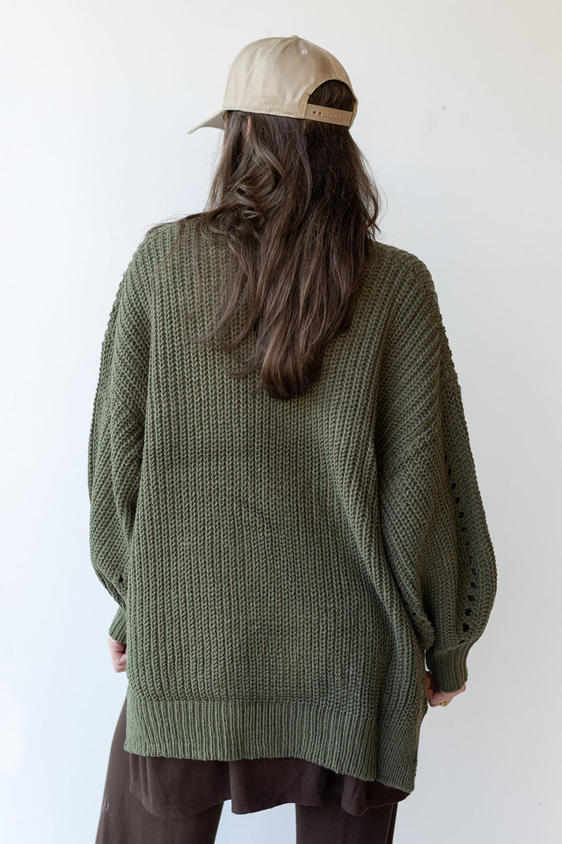 mode, camila chunky cardigan