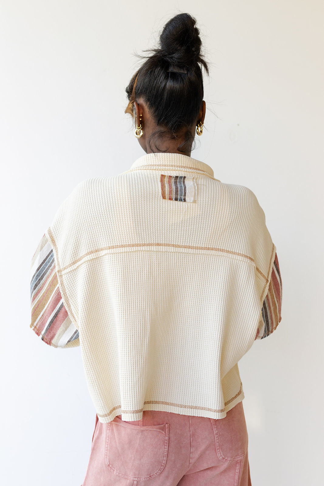 mode, jill waffle shacket