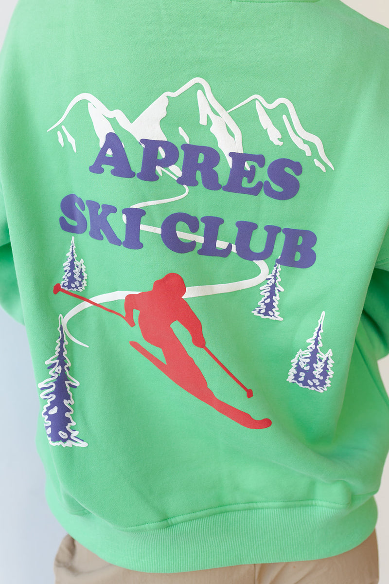 mode, apres ski club sweatshirt