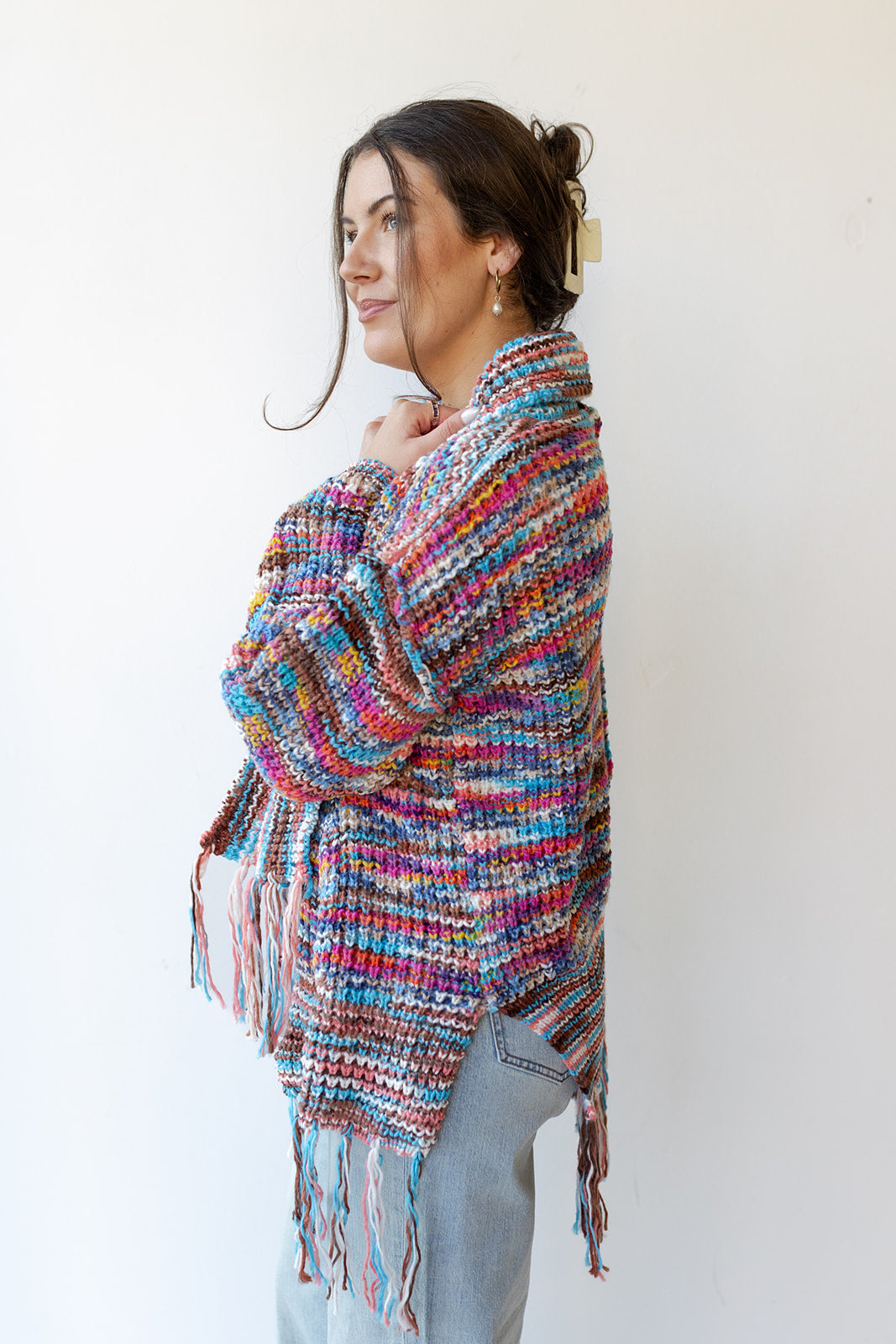 mode, cardi of many colors