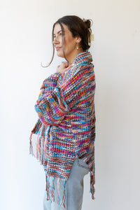 mode, cardi of many colors