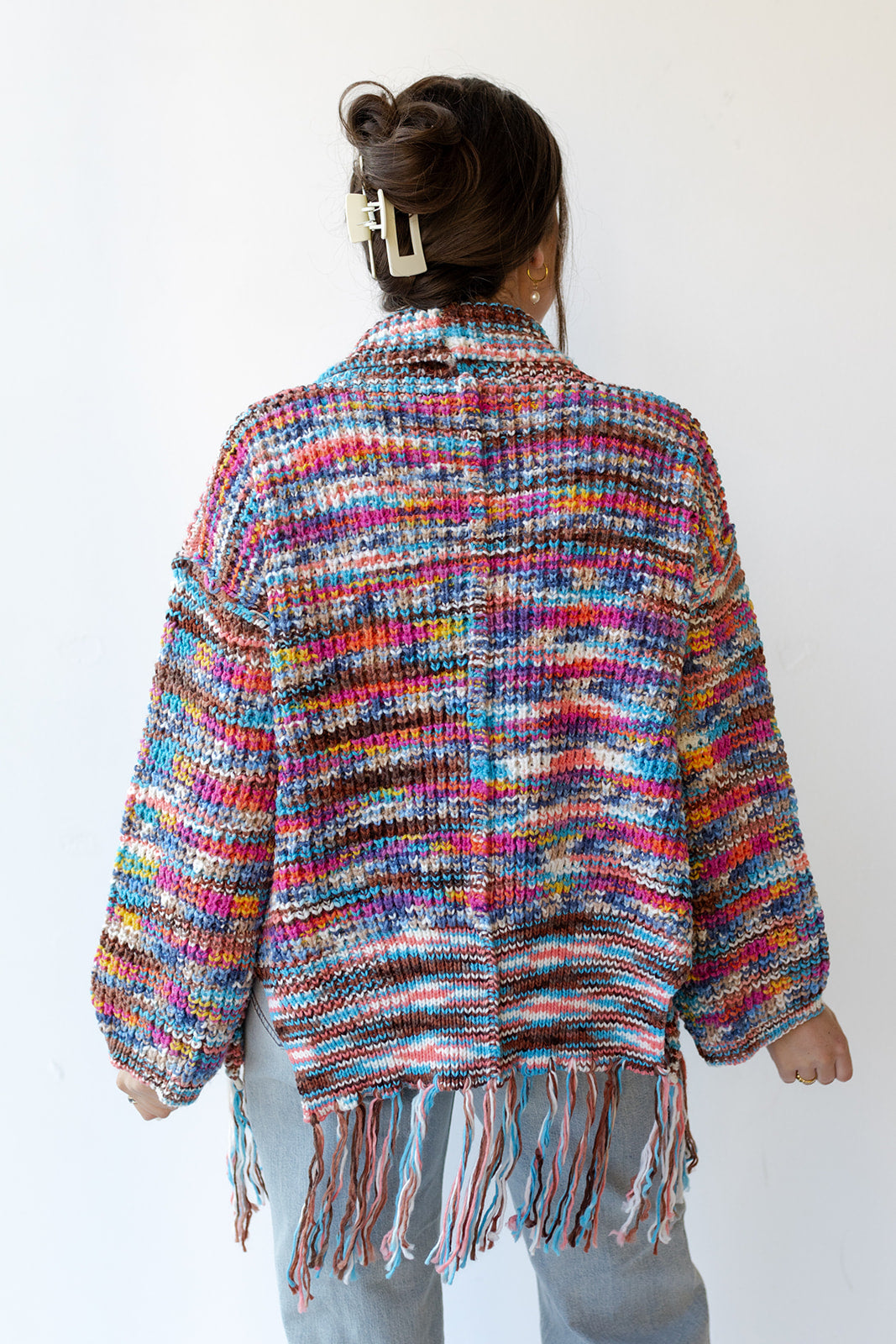 mode, cardi of many colors