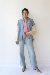 mode, demi denim jacket