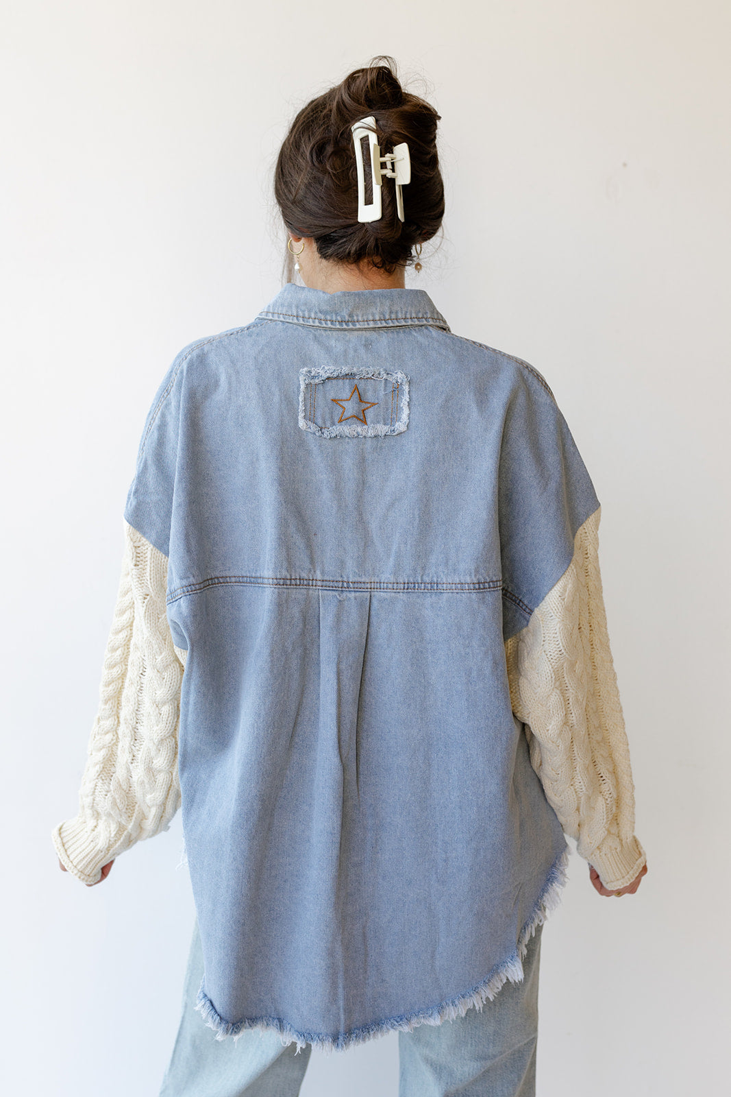 mode, demi denim jacket