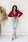 mode, morgan collared crop top
