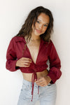mode, morgan collared crop top