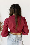 mode, morgan collared crop top