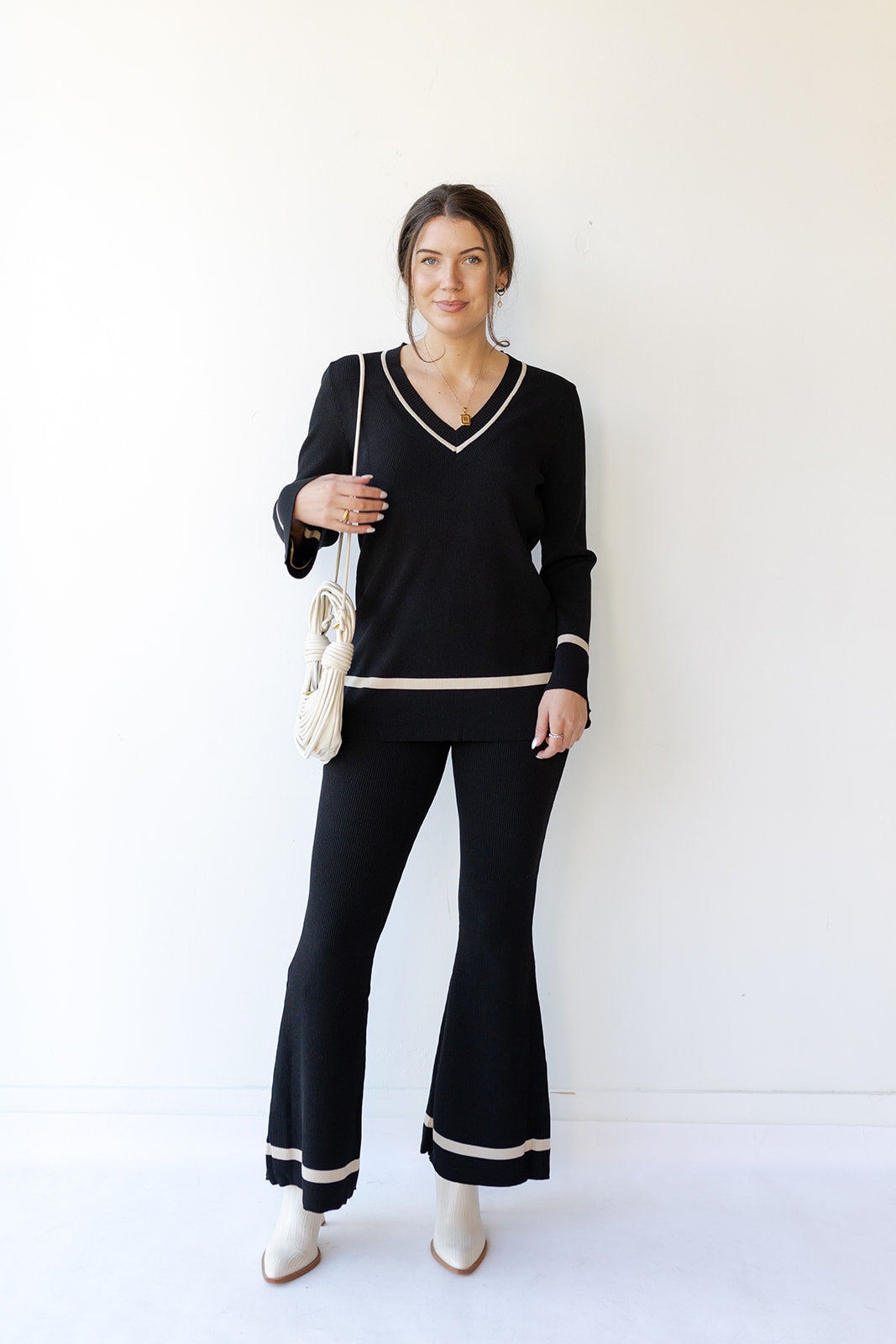 mode, nora color block pants