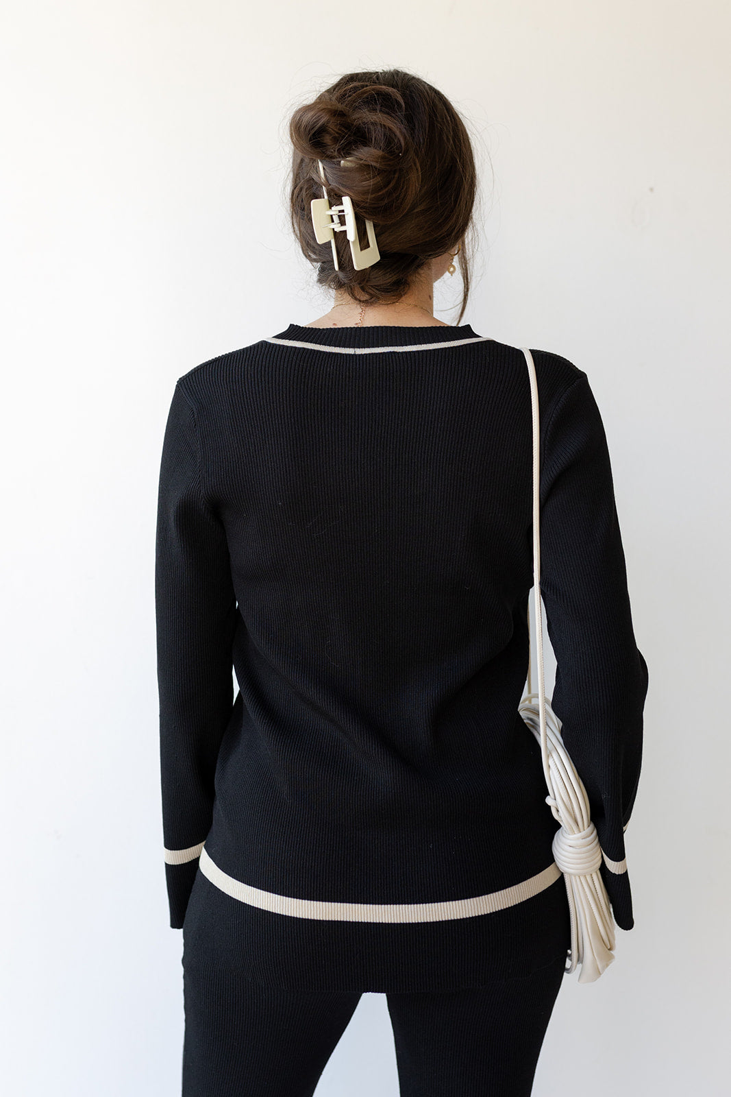mode, nora color block sweater tunic