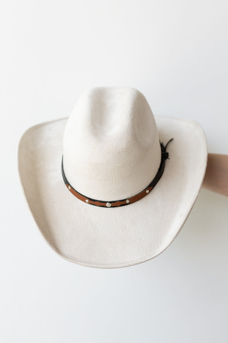 reba suede cowboy hat