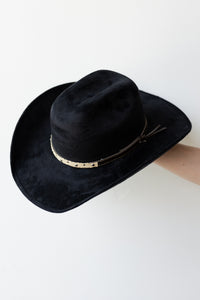 mode, shania suede cowboy hat
