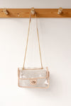 mode, quilted clear bag