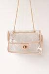 mode, quilted clear bag