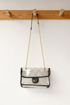mode, quilted clear bag
