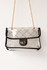 mode, quilted clear bag