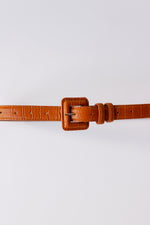 double loop leather belt