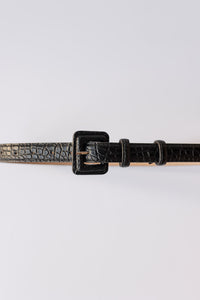 mode, double loop leather belt