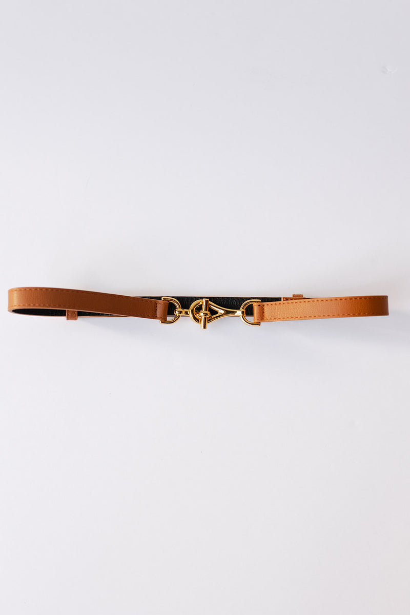 mode, gold interlocking belt