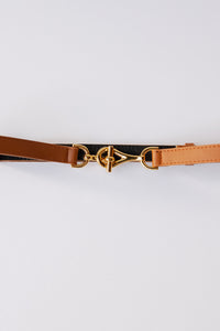mode, gold interlocking belt