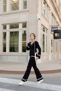 mode, nora color block pants