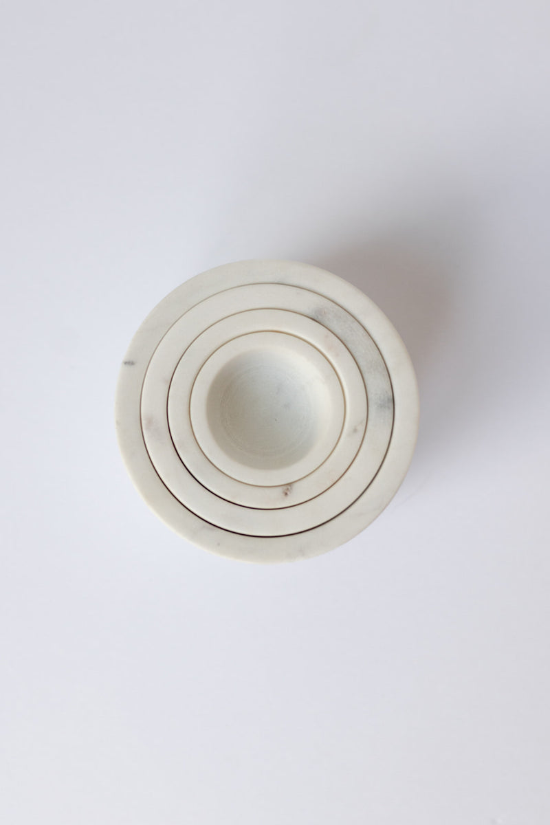 mode, set of 4 marble bowls