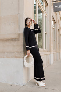 mode, nora color block sweater tunic