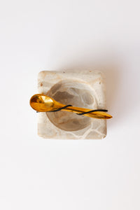 mode, pinch pot set w/ brass spoons