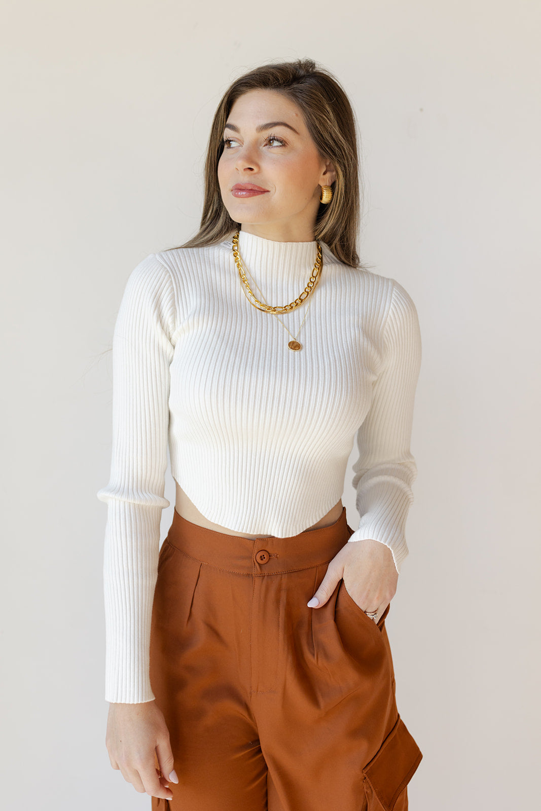 mode, braelyn sweater crop top